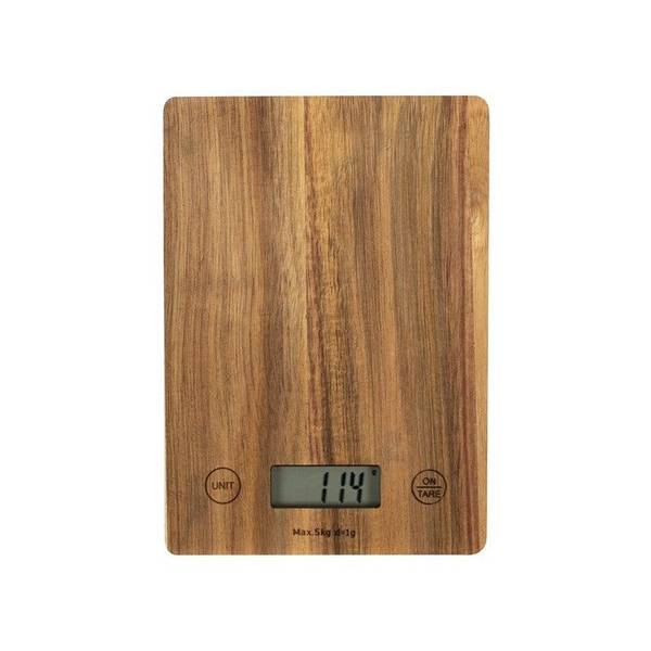 Livoo Elektronische Keukenweegschaal DOM492 - 5 kg Capaciteit - Acaciahout