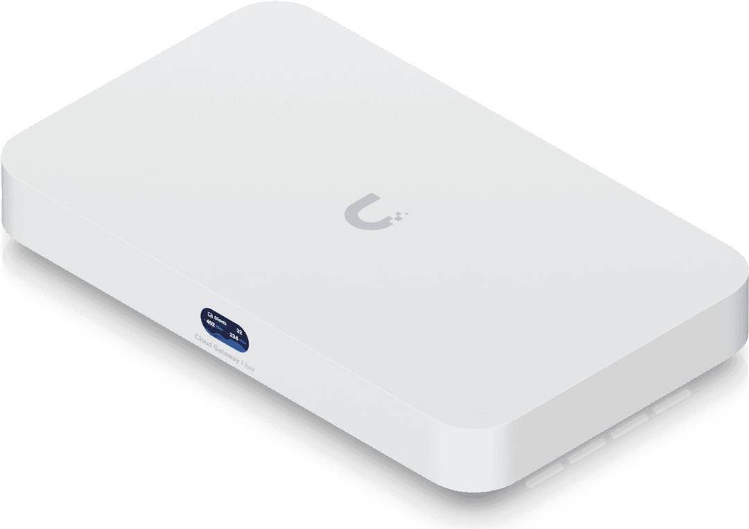 Ubiquiti UniFi Cloud Gateway Fiber - UniFi OS Console - 1 x 10 GbE - 4 x 2,5 GbE - 2x SFP+ - Model UCG-Fiber-0