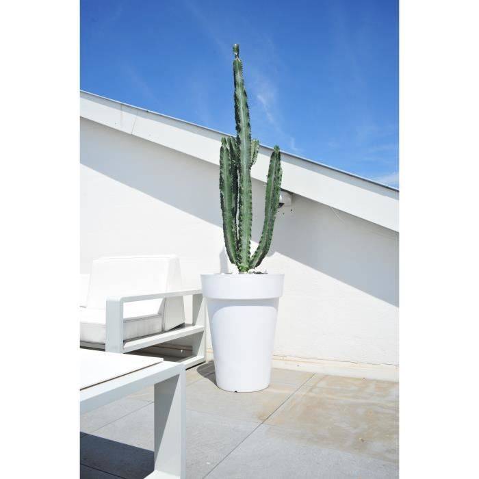 RIVIERA Bloempot - Soleilla hoog - H52 x D39 cm - Wit-2