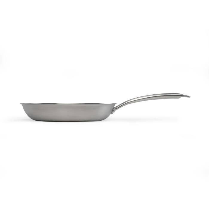 LIVOO MEP157 Koekenpan - 20 cm - Triply RVS - Geschikt voor alle kookplaten inclusief inductie - Gemaakt in Frankrijk-1