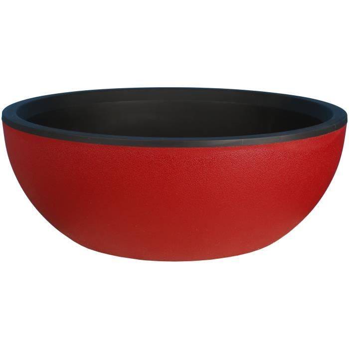 RIVIERA Bloempot Kom - D40 H15 cm - Rood-0