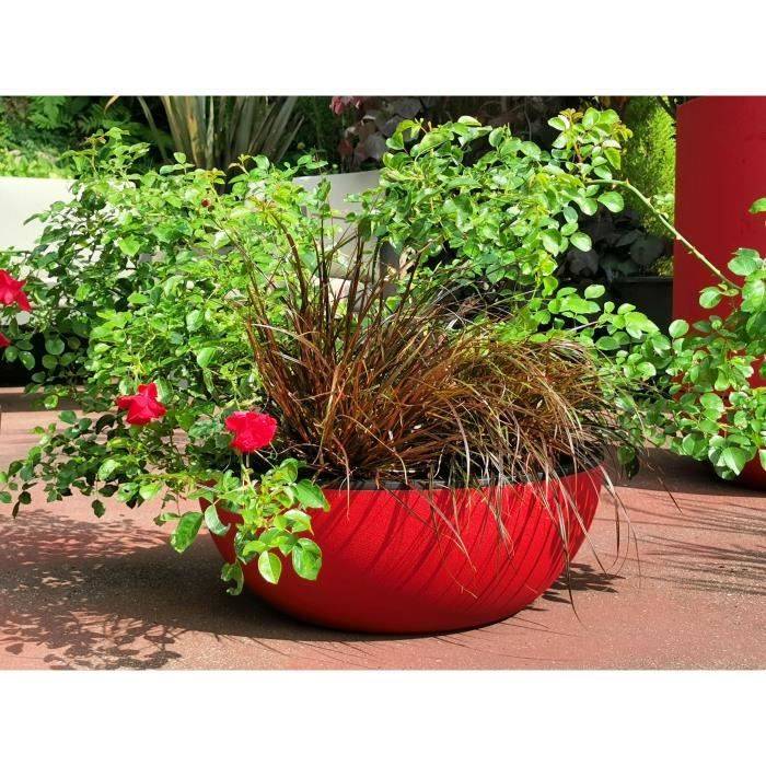 RIVIERA Bloempot Kom - D40 H15 cm - Rood-1