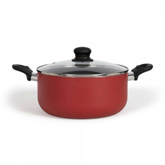 Livoo Kookpan 28 cm - MEP151R - Rood - Geschikt voor alle kookplaten-1