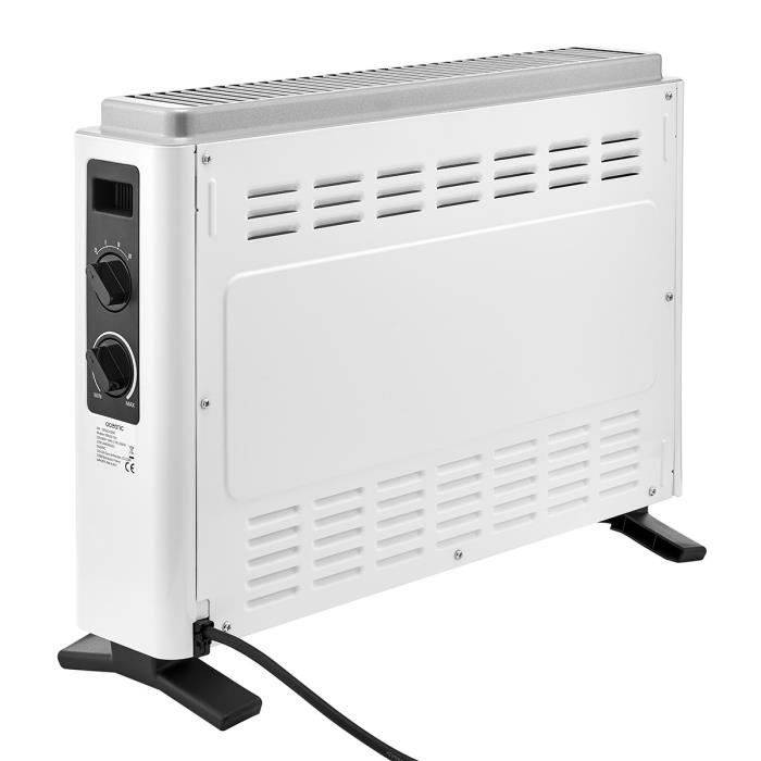 OCEANIC Elektrische Convectorkachel - 2000W - 3 Vermogensinstellingen - Draagbaar - Wit-2