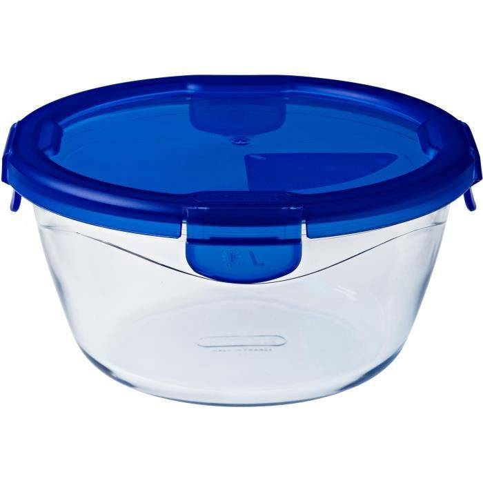 PYREX Ronde Container met Deksel - 20 cm - 1,6 L - Cook & Go - Borosilicaatglas-0