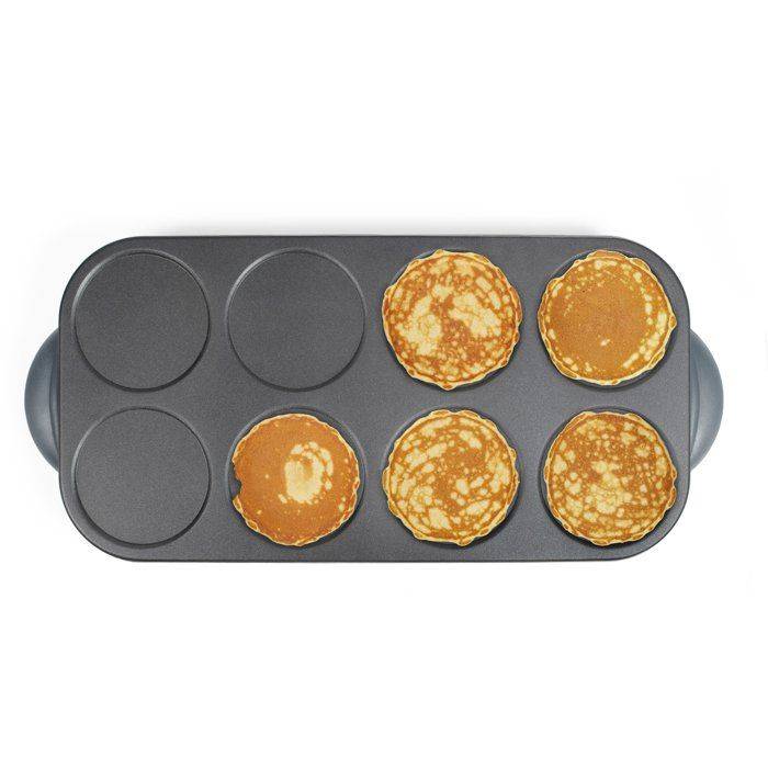 LIVOO Maxi Crepe Party - DOC186G - 1500W - 8 Mini Crepes Ø 12 cm - Antiaanbaklaag - Zwart-2