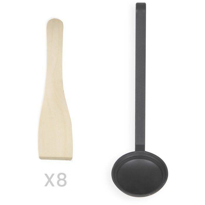 LIVOO Maxi Crepe Party - DOC186G - 1500W - 8 Mini Crepes Ø 12 cm - Antiaanbaklaag - Zwart-3