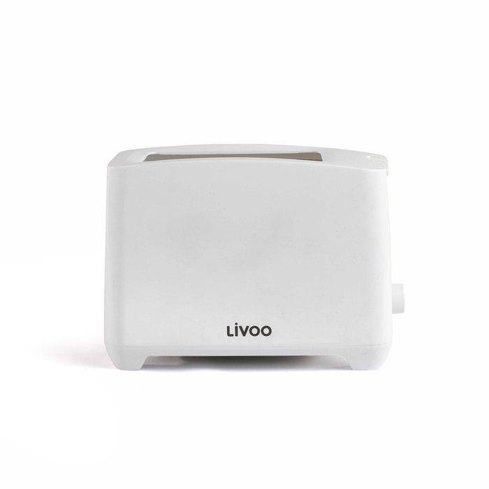 LIVOO DOD162W Broodrooster - 750W - 2 Sleuven - 7 Bruiningsniveaus - Wit 2-slice-0