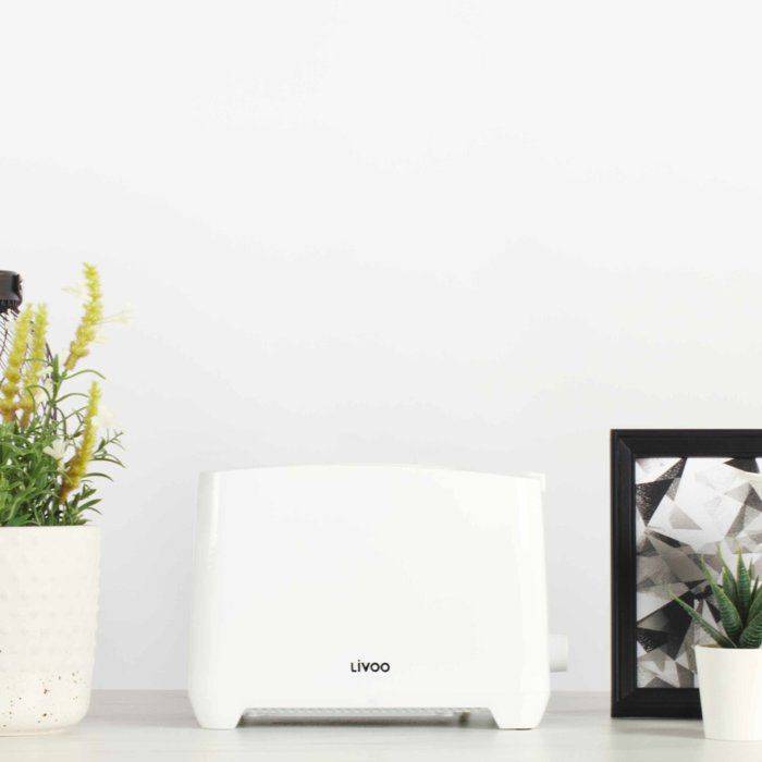LIVOO DOD162W Broodrooster - 750W - 2 Sleuven - 7 Bruiningsniveaus - Wit 2-slice-1