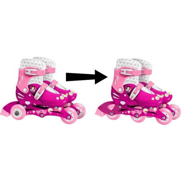 DISNEY PRINCESSES Verstelbare Inline Skates - 27-30 - 2-in-1 Triskate