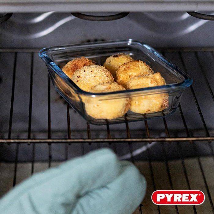 PYREX Set van 2 Vierkante Opbergdozen - Cook & Go - Luchtdicht - 0,8 L en 1,9 L-3