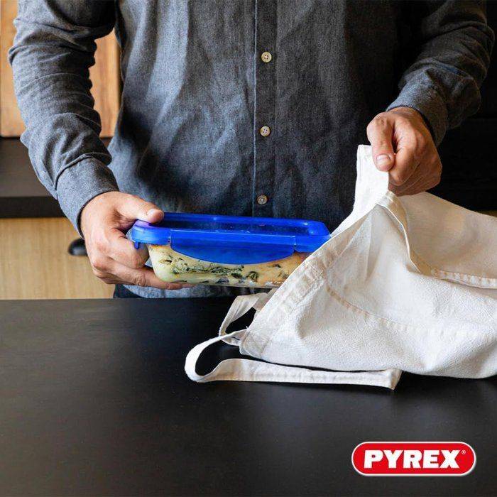 PYREX Set van 2 Vierkante Opbergdozen - Cook & Go - Luchtdicht - 0,8 L en 1,9 L-4