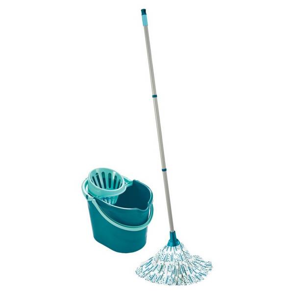Leifheit Classic Mop Set Groen/Wit met 12-liter Emmer