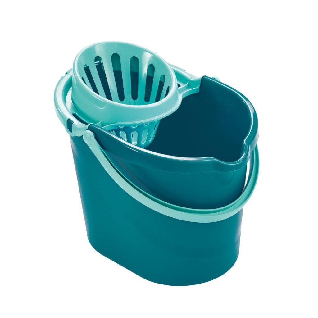 Leifheit Classic Mop Set Groen/Wit met 12-liter Emmer-3