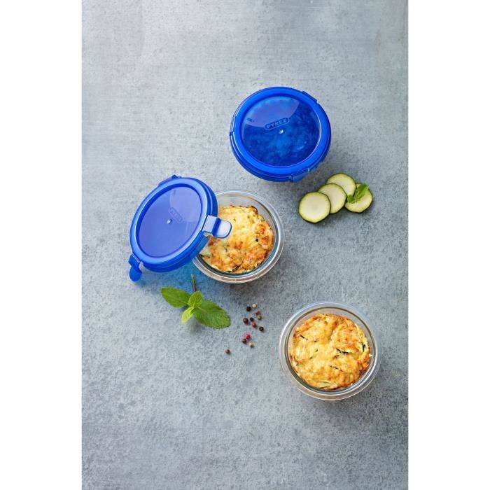 PYREX Ronde Container met Deksel - 11 cm - 200 ml - Cook & Go - Borosilicaatglas-4