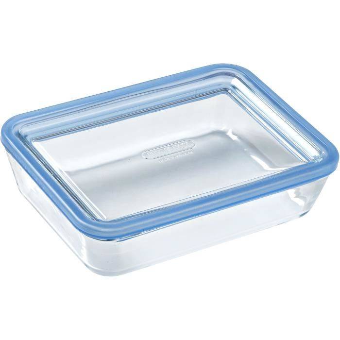 PYREX Set van 3 Opbergdozen met Deksel - Zero Plastic - Glas - Rechthoekig - 0,8 L-2
