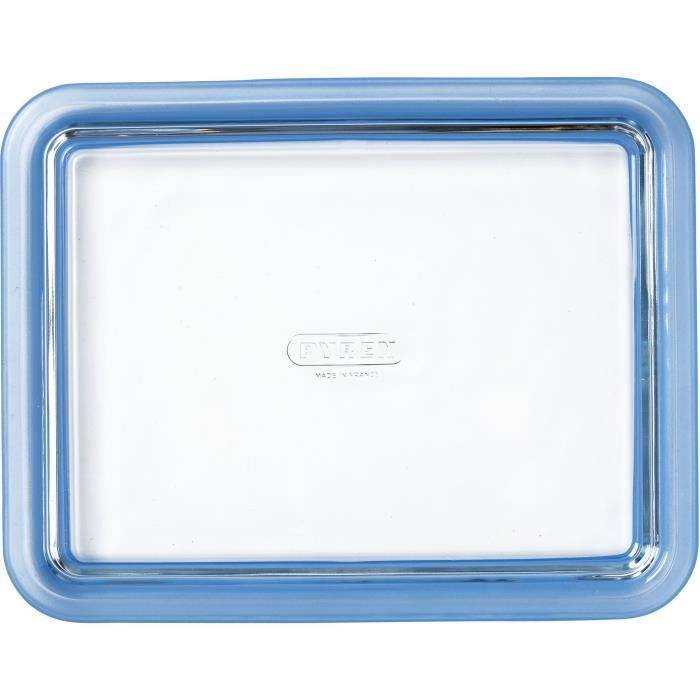 PYREX Set van 3 Opbergdozen met Deksel - Zero Plastic - Glas - Rechthoekig - 0,8 L-3
