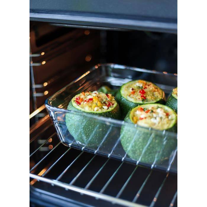 PYREX Set van 3 Opbergdozen met Deksel - Zero Plastic - Glas - Rechthoekig - 0,8 L-4