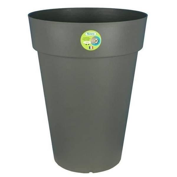 RIVIERA Bloempot - Soleilla Rond - Ø 39 x H 52 cm - Glittergrijs