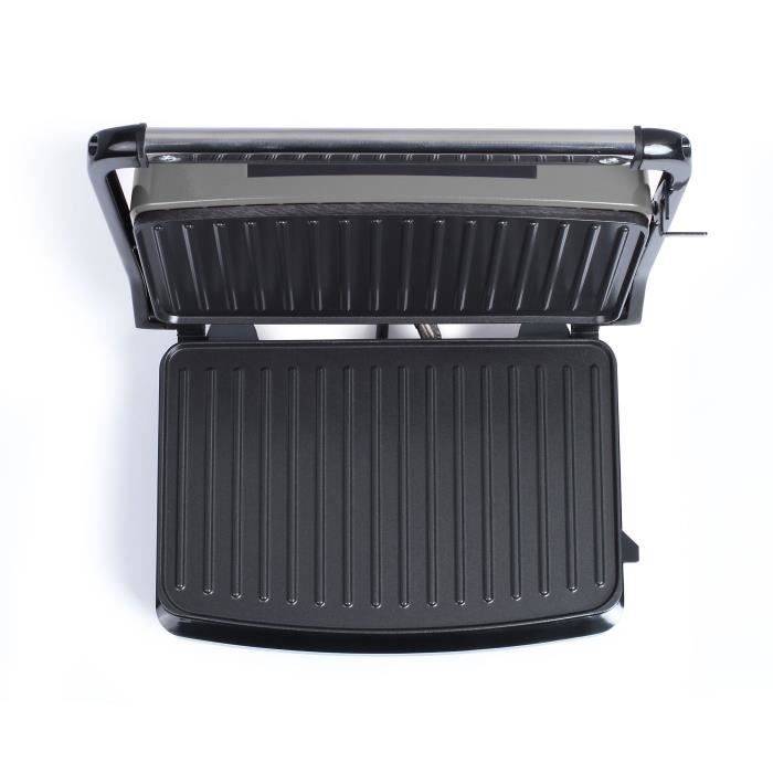 LIVOO Compact Grill - DOC232G - 750W - Antiaanbakplaten - 23x15 cm-2