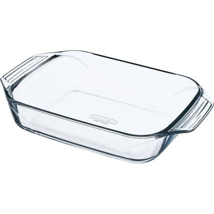 PYREX Set van 4 Rechthoekige Glazen Ovenschalen - 27/31/35/39 cm - Thermisch Schokbestendig-2