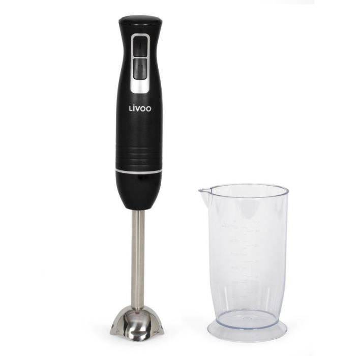 LIVOO Staafmixer met Kom - DOP245N - 400 W - 2 Snelheden - Zwart-0