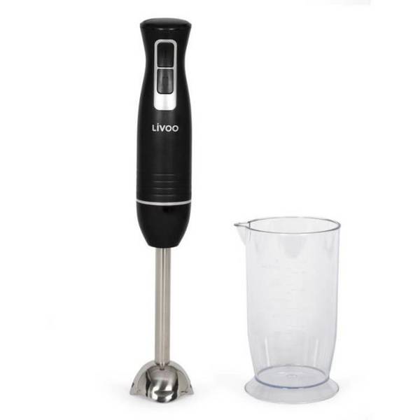 LIVOO Staafmixer met Kom - DOP245N - 400 W - 2 Snelheden - Zwart