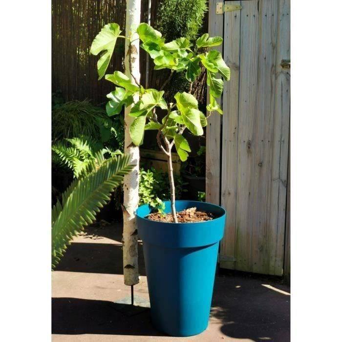 RIVIERA SOLEILLA Bloempot - Plastic - H 53 cm - Diameter 39 cm - Blauw H52 D39-0