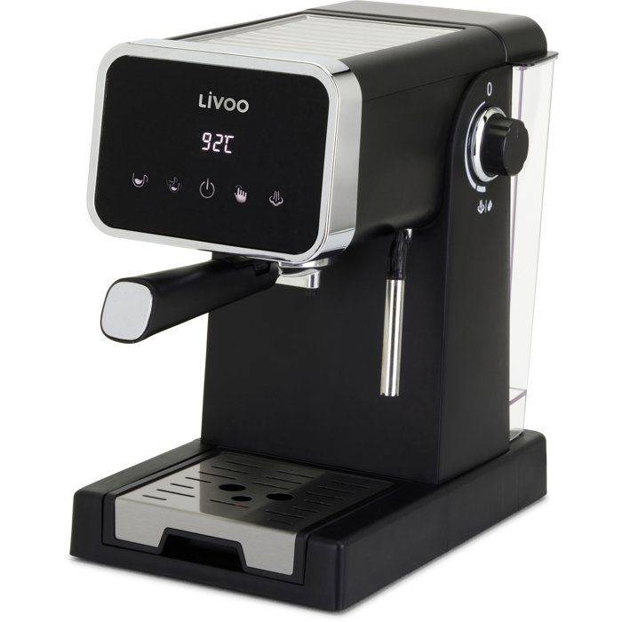 LIVOO Espressokoffiemachine - DOD218N - 1100 W - 20 Bar - Zwart-1