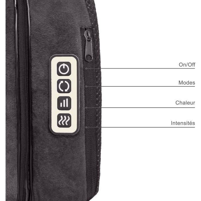 LIVOO 2-in-1 Shiatsu Massager - DOS204 - Voeten en Rug - 24 Koppen - 3 Snelheden - Met Warmte-2