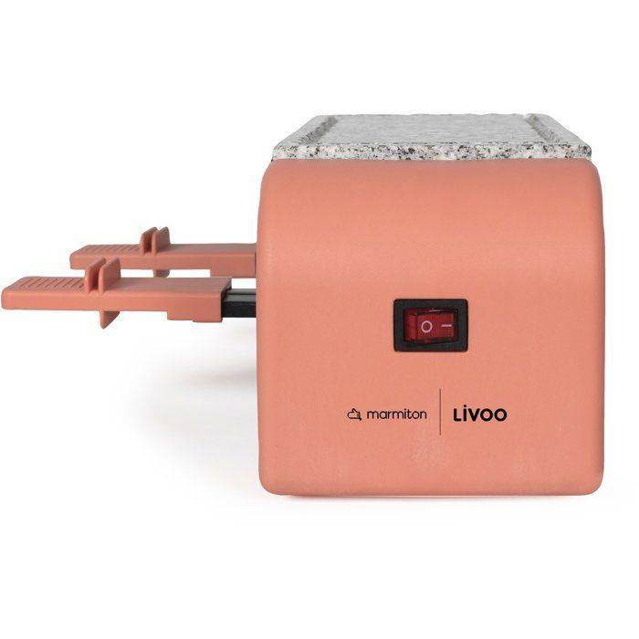 LIVOO Raclette Set voor 2 Personen - DOC306 - 450W - Verwijderbare Granieten Tray-4