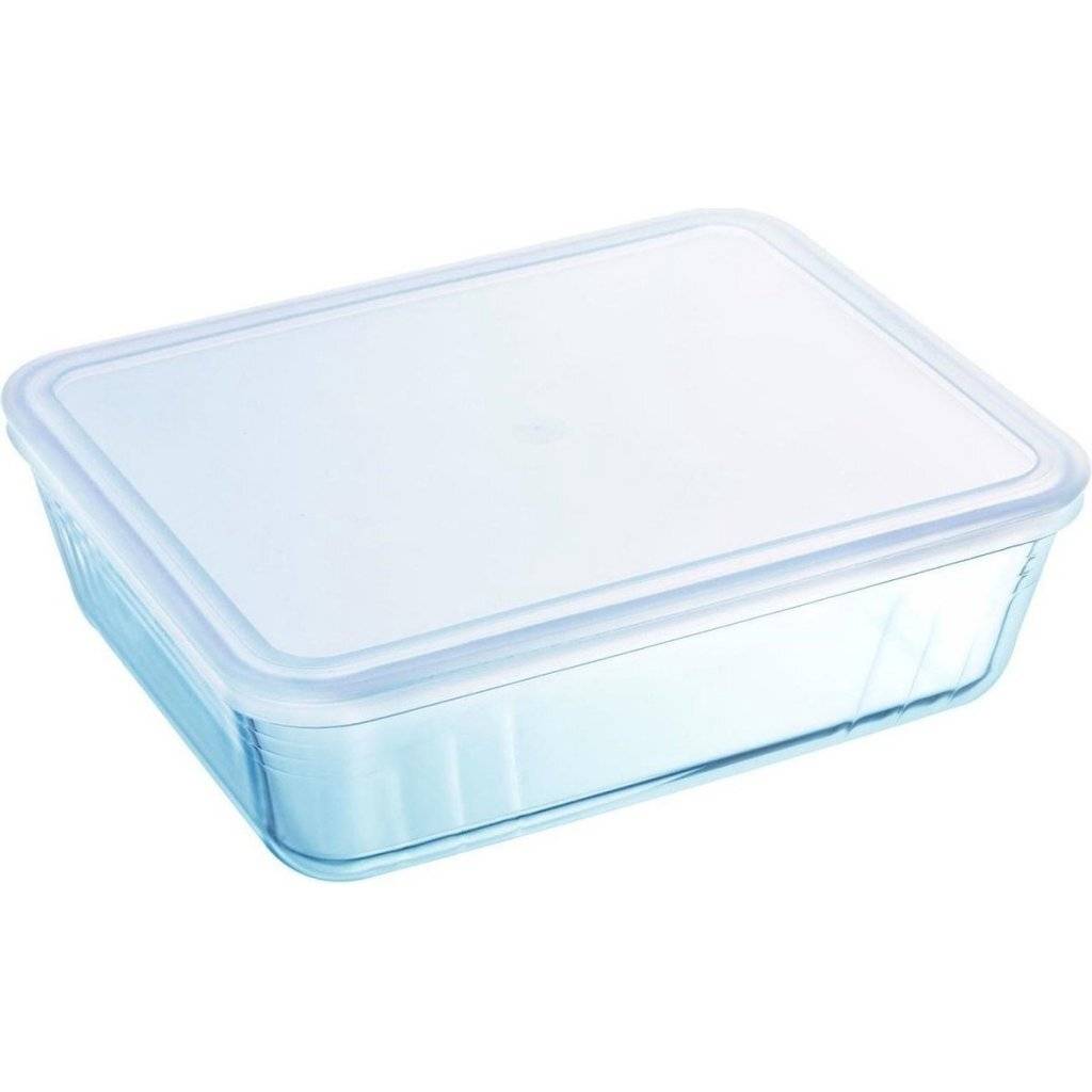Pyrex Cook & Freeze Glazen Ovenschaal 4 L met Deksel - Borosilicaatglas - 27 x 22 x 9 cm-0