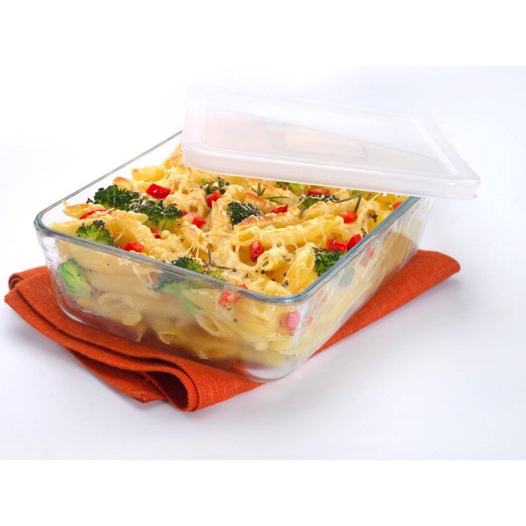 Pyrex Cook & Freeze Glazen Ovenschaal 4 L met Deksel - Borosilicaatglas - 27 x 22 x 9 cm-1