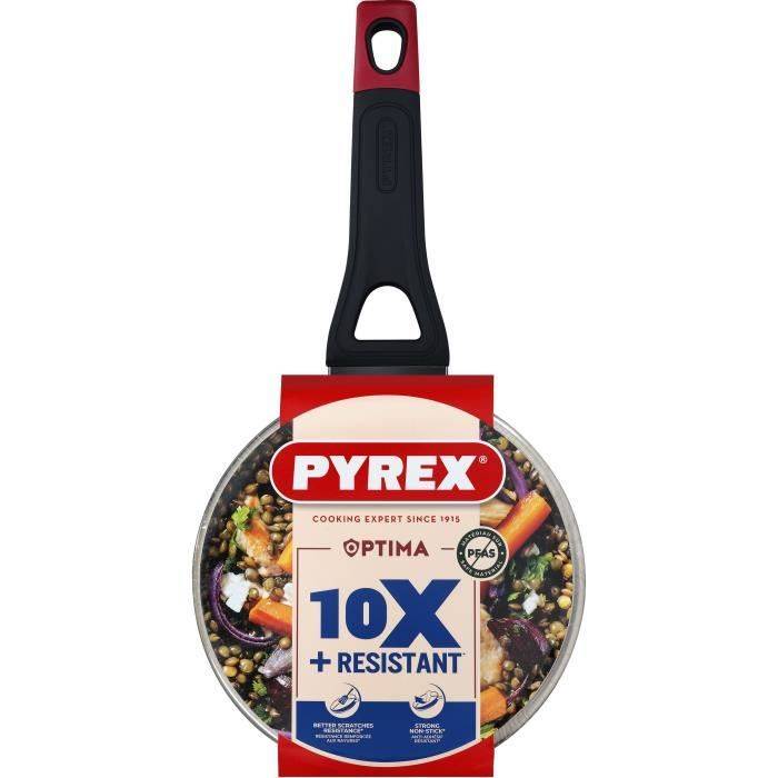 PYREX Steelpan + Deksel - Antiaanbaklaag - 18 cm - PFAS-vrij - 1455031-0