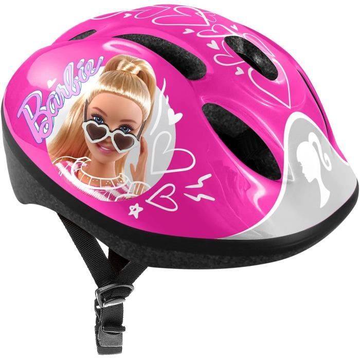 STAMP Helm + Elleboog- en Kniebeschermers - Barbie - Roze - Kind-2