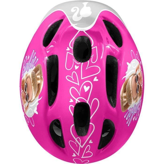 STAMP Helm + Elleboog- en Kniebeschermers - Barbie - Roze - Kind-3