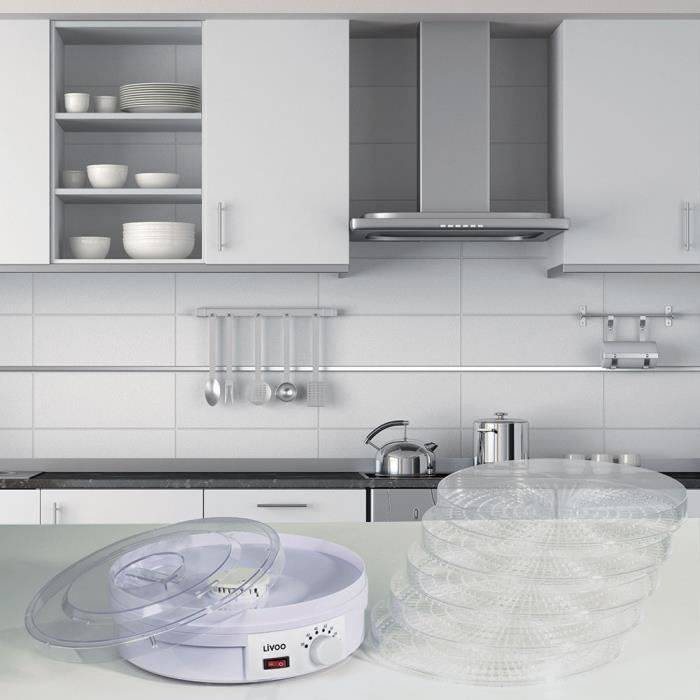LIVOO DOM202 Voedseldehydrator - 250W - 5 Droogplaten - Thermostaat-1