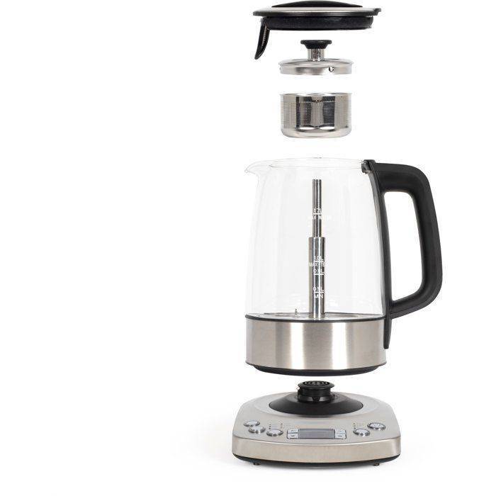LIVOO Automatische Waterkoker - DOD209 - 2200 W - 1,7 L - 3 Vooraf ingestelde Zetmodi - Glas/RVS-1