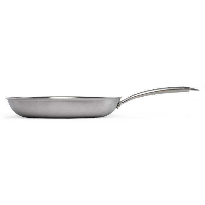 LIVOO MEP159 Koekenpan - 28 cm - Triply RVS - Geschikt voor alle kookplaten inclusief inductie - Gemaakt in Frankrijk-1