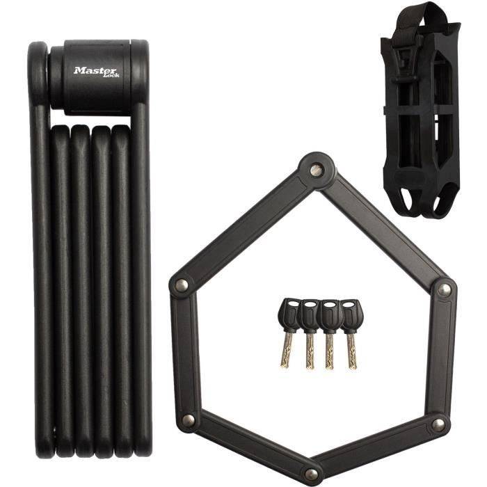 Master Lock Vouwslot voor Fiets - 8335EURDPRO - Gehard Staal, 4 Sleutels-0