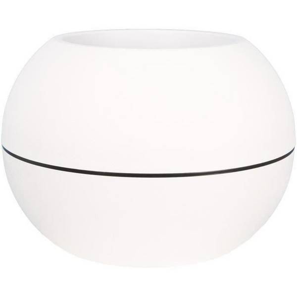 RIVIERA Ronde Bloembak - Plastic - Ø 40 x H28 cm - Wit D40