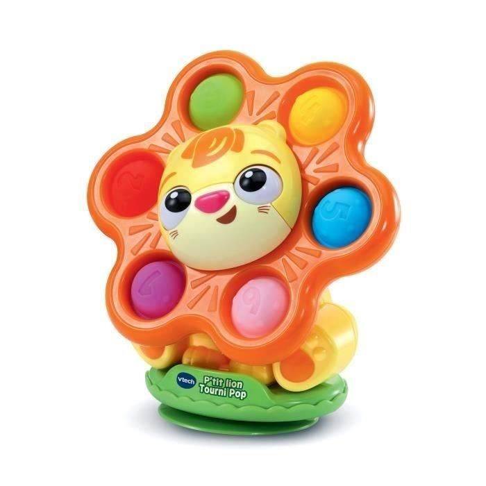 VTECH Kleine Leeuw Spin Pop - Motoriek Speelgoed - 6-36 Maanden - Gerecycled Plastic-1