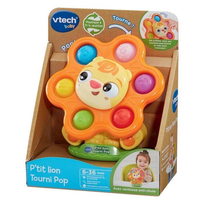 VTECH Kleine Leeuw Spin Pop - Motoriek Speelgoed - 6-36 Maanden - Gerecycled Plastic-2