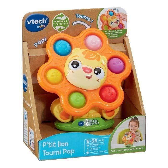 VTECH Kleine Leeuw Spin Pop - Motoriek Speelgoed - 6-36 Maanden - Gerecycled Plastic-4