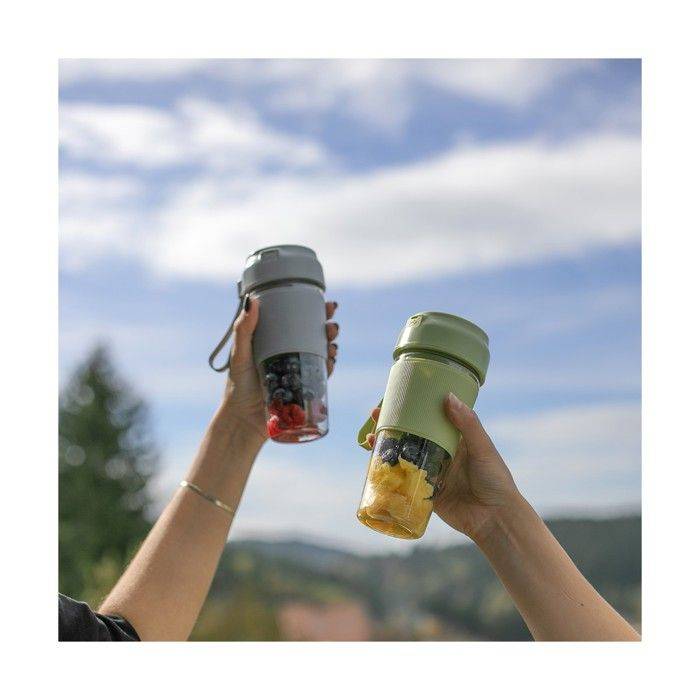 LIVOO Draagbare Blender - DOP248G - Grijs en Transparant-1