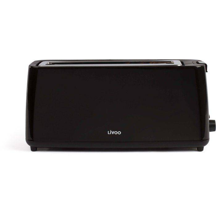 LIVOO DOD168N Langsleuf Broodrooster - 900W - 7 Bruiningsniveaus - Zwart-0