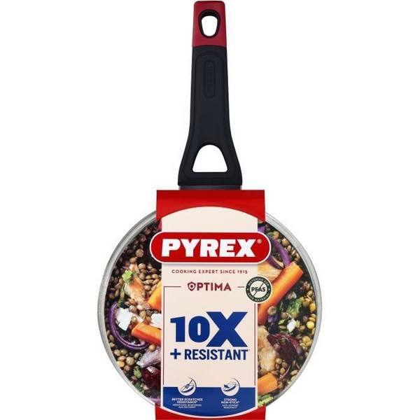 PYREX Steelpan + Deksel - Antiaanbaklaag - 20 cm - PFAS-vrij - 1455032
