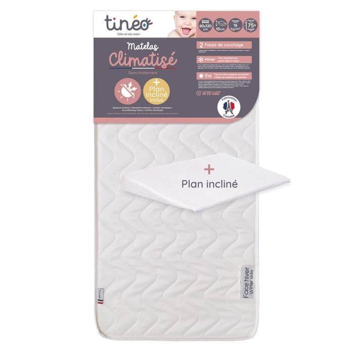 TINEO Airconditioned Matras 60x120 cm - 10 cm Dikte - Inclinatie Wedge-2