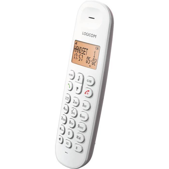 LOGICOM Draadloze Telefoon DECT ILOA 155T SOLO Taupe met Antwoordapparaat-2