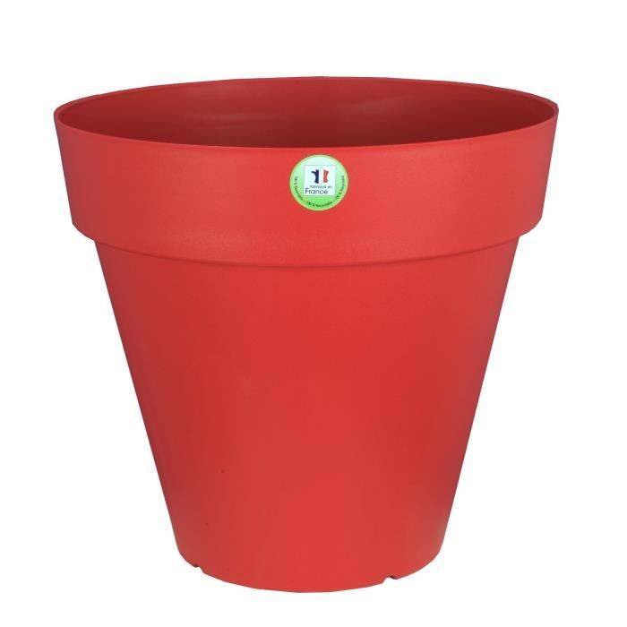 RIVIERA Bloempot - Soleilla Rond - Ø 39,2 x 35,8 cm - 25 L - Rood-2